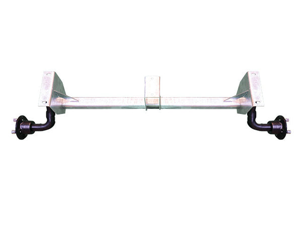 Unbraked trailer axle 750kg 940/1330/4x100