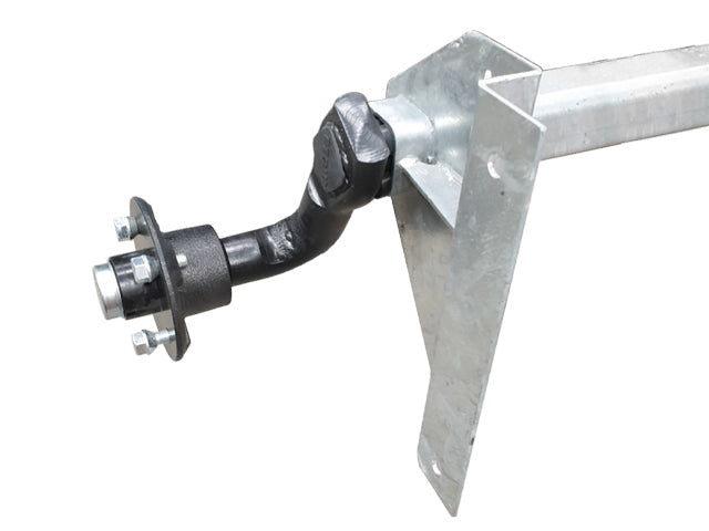 Unbraked trailer axle 750kg 1380/1700/4x100