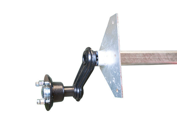 Unbraked trailer axle 450kg 930/1335/4x100