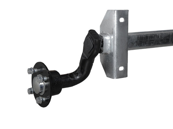 Unbraked trailer axle 750kg 952/1470/4x100