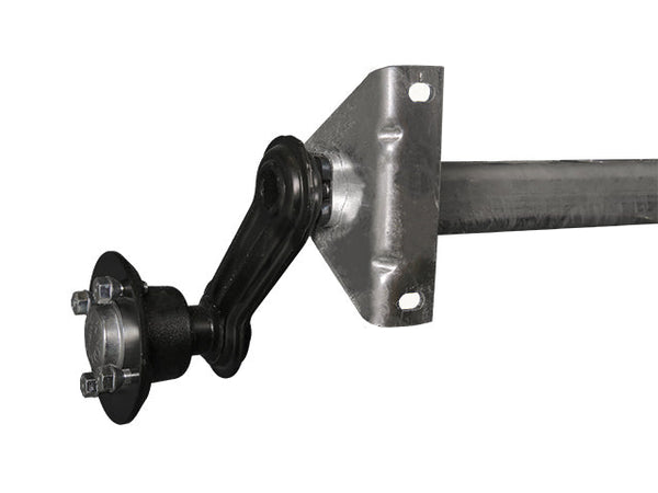 Unbraked trailer axle 750kg 1300/1760/4x100