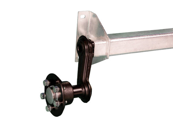 Unbraked trailer axle 1300kg 1600/2050/5x112
