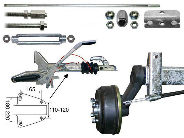 Akselpakke Knott 1350 kg 1800/2250 5x112