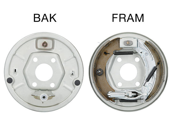 Brake backplate kit Knott right 200x50 bolt