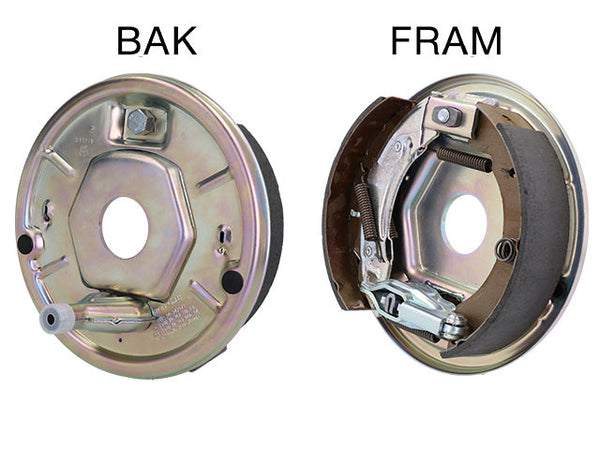 Brake backplate kit Knott left 200x50 weld