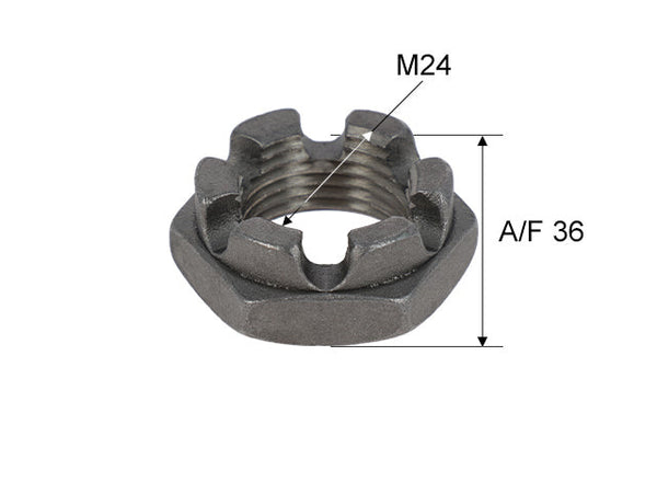 Castle nut M24x2