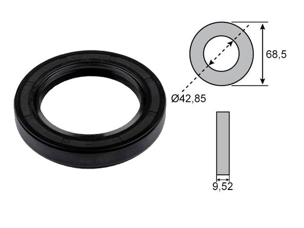 Wheel bearing seal 42.85x63.50x9.52 Knott/Avonride