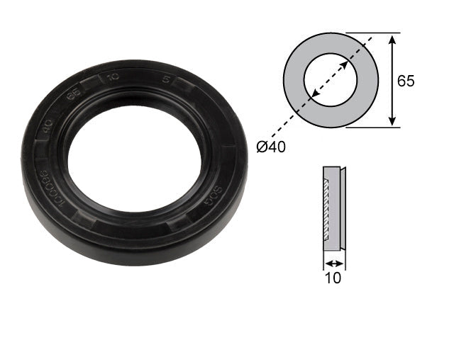 Wheel bearing seal 40x65x10