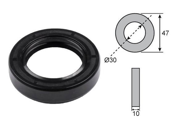 Wheel bearing seal 30x47x10