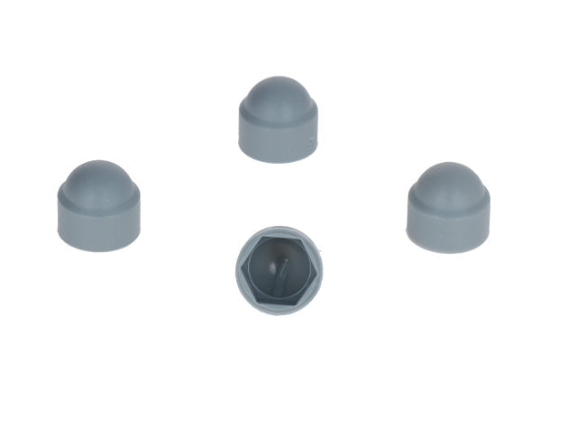Nut protection 9mm M12 gray (4-pack)