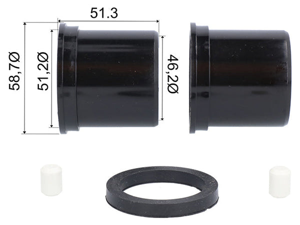 Overrun device bush kit Knott KF/KR 7.5–20 until 2008