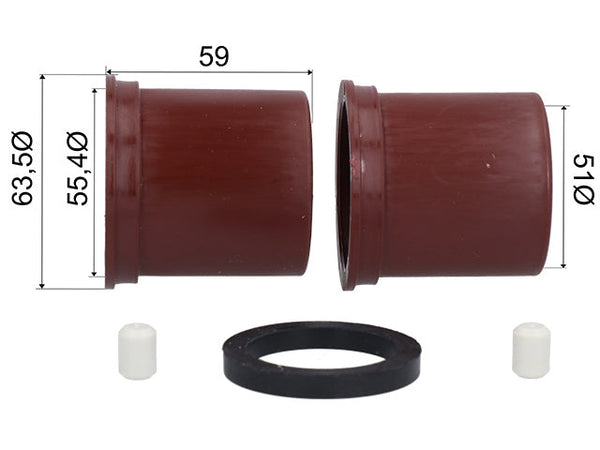 Overrun device bush kit Knott KF/KR/KRV 27–30 50x55,4x59