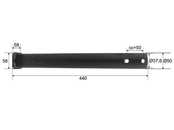 Drawbar ALKO 161S/251S Ø50