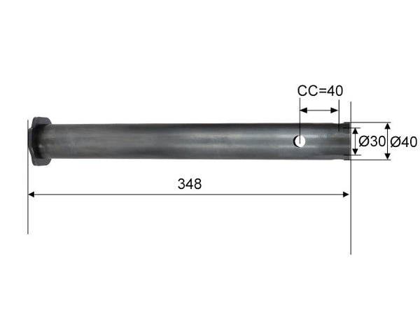 Drawbar BPW ZAF 1.0-3 Ø40