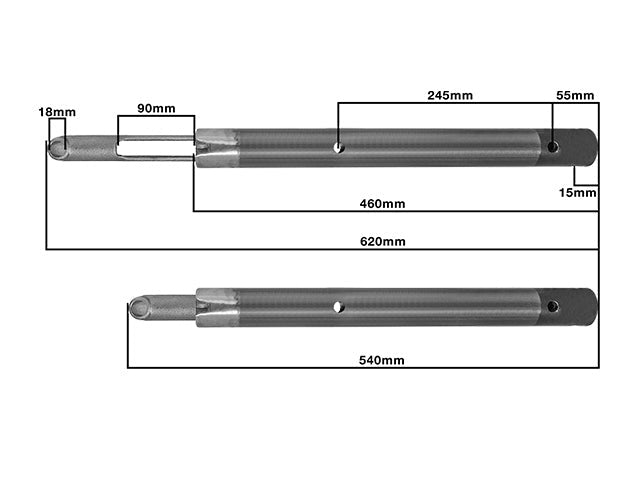 Drawbar BPW ZAF 1.6/2.0 Ø46