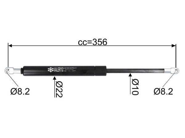 Gas spring for handbrake lever fits AL-KO 161S, 251S, 800N