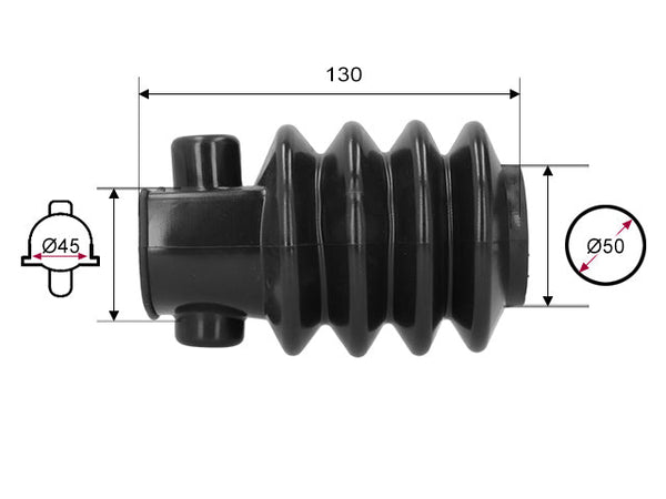 Rubber bellows BPW ZAF 1.0-3