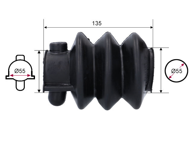 Rubber bellows Knott/Avonride