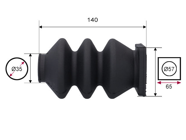 Rubber bellows GSM