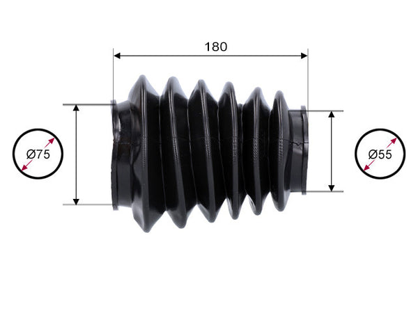 Rubber bellows Peitz AK3508