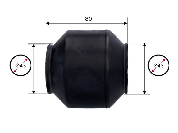 Rubber bellows B&B