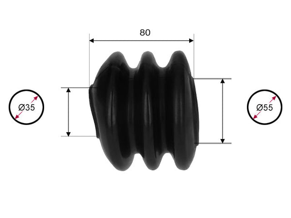 Rubber bellows Westfalia WAE 2000