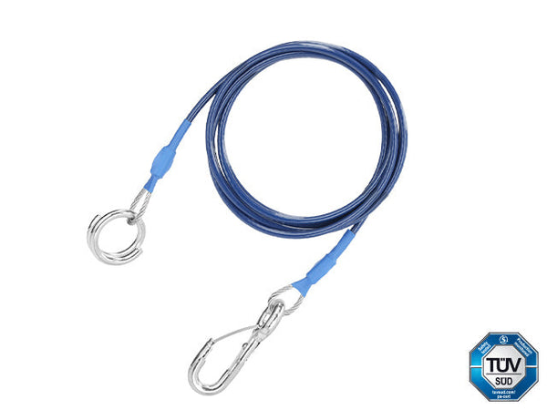 Breakaway cable 1500 mm with ring TÜV-certified