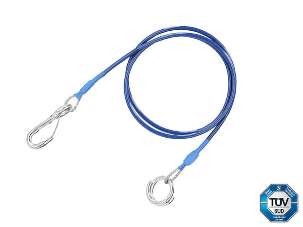 Breakaway cable Universal 1000 mm with ring TÜV-certified