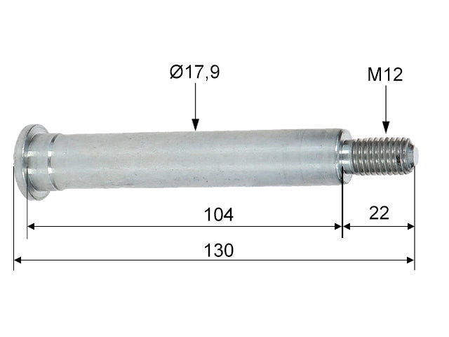 Bearing bolt M12 for handbrake lever Knott