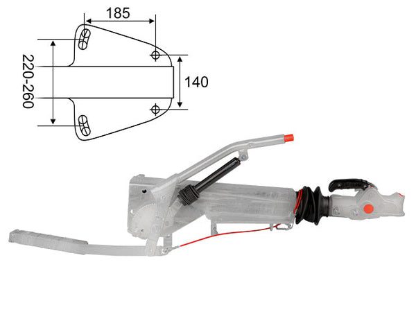Overrun brake ALKO 2.8VB1-C 3500 kg 2051