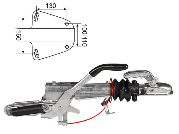 Overrun brake Knott KFL12-C 750 kg GF