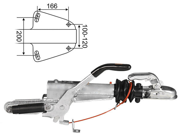 Overrun brake Knott KFL14-A 1400 kg