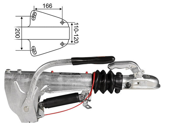 Overrun brake Knott KFL20-A 2000 kg GFV