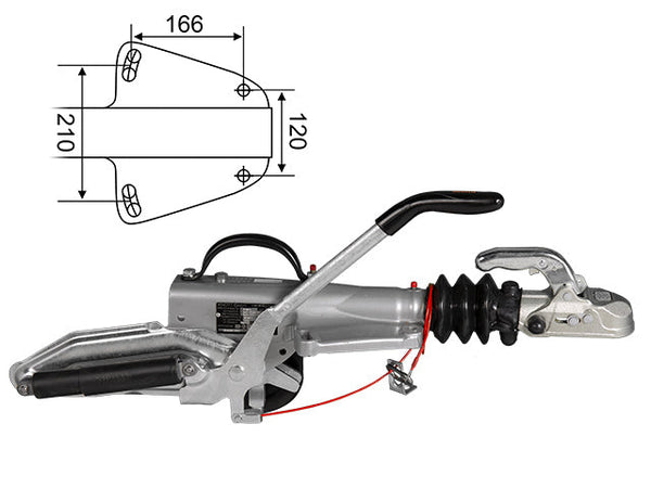 Overrun brake Knott KFG30-A 3000 kg GF