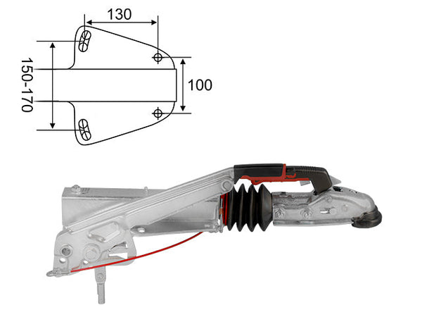 Overrun brake ALKO 60S/2 750 kg