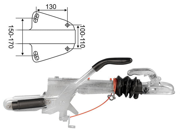 Overrun brake Knott KFL12-A 1300 kg GF