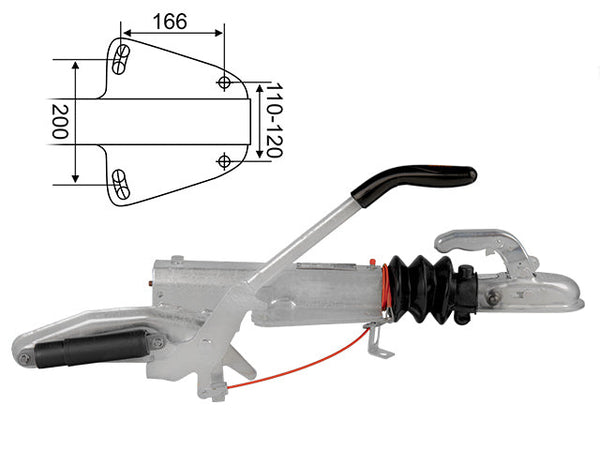 Overrun brake Knott KF20-A 2000 kg GF