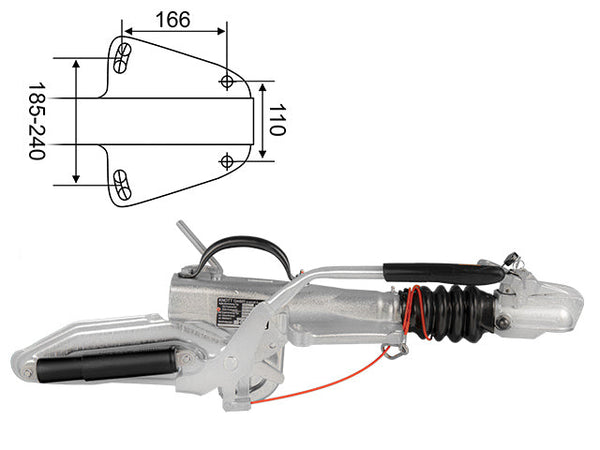 Overrun brake Knott/Avonride KFG27 2700 kg