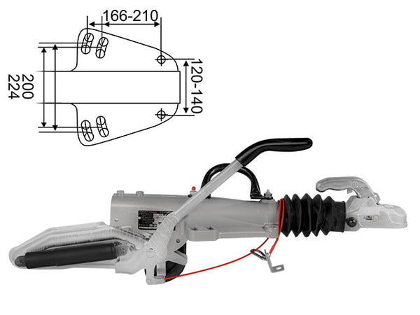 Overrun brake Knott KFG35-D 3500 kg GF