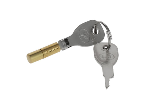 Lock cylinder and keys for SPP coupling head lock