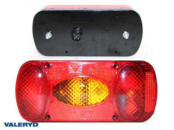 Rear light Aspöck Midipoint 2 Universal bayonet 218x100x55