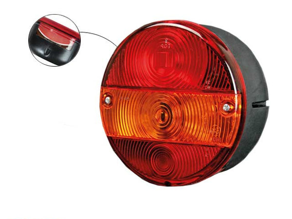 Rear light Valeryd Left cable Ø140x76