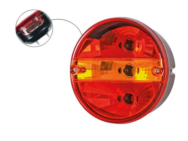 Rear light Valeryd Left cable Ø141x82
