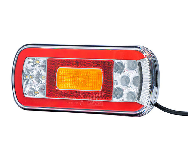 Rear light LED SCANDI-130 Valeryd Left 220x100x50.5 mm 12-24 V