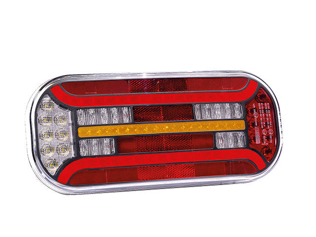 Rear light LED SCANDI-600 Valeryd Right 302x130x51 mm 12-36 V