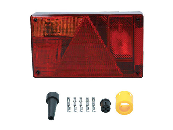 Rear light Ajba 6-function Left bayonet 5-pin 237x138x53