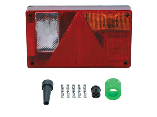 Rear light Ajba 6-function Right bayonet 5-pin 237x138x53