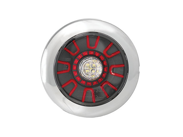 Rear light LED Valeryd SCANDI-314 chrome Universal cable