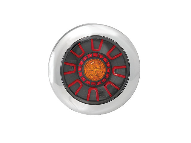 Rear light LED Valeryd SCANDI-313 chrome Universal cable