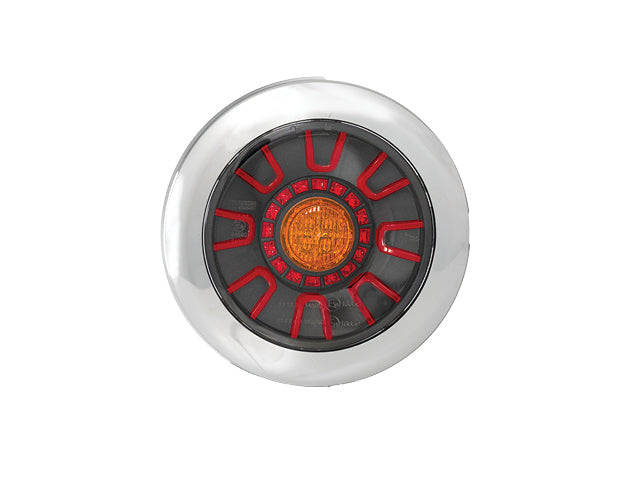 Rear light LED Valeryd SCANDI-313 chrome Universal bayonet